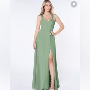 Azazie Jane Dress in Eucalyptus